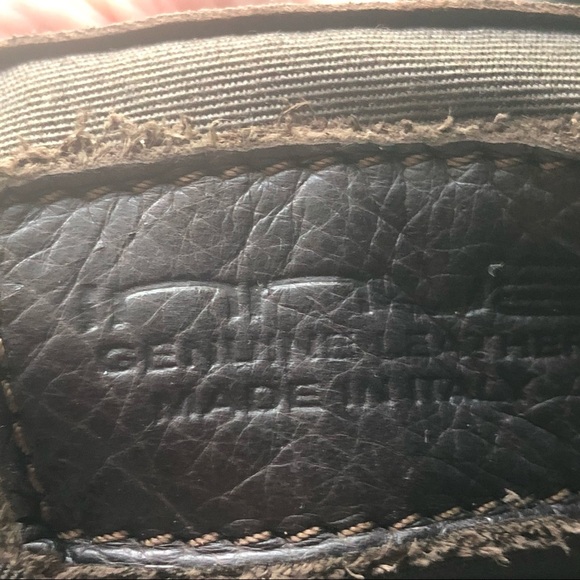 Innue Italian Leather Dark Brown/Calf Hair Front Pocket Gold Hardware Bag - Picture 4 of 9